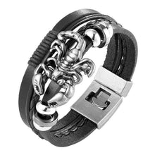 将图片加载到图库查看器，Trendy Modern Jewelry Leather Bracelet Men Braided Multilayer Anchor Bracelets Ladies Rope Chain for Male Jewelry Classic Style
