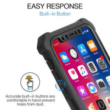 将图片加载到图库查看器，Heavy Duty Shockproof Phone Case For iPhone 14 13 12 Soft Transparent Back Cover Full-Body Clear Bumper Case with Built-in Screen Protector For iPhone

