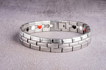 Load image into Gallery viewer, Trendy Men's Bracelet Stainless Steel Magnetic Bracelet Golden Magnet Bracelet For Men and Women
