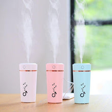 将图片加载到图库查看器，New USB Portable Mini Air Humidifier 200 ML Ultrasonic Essential Oil Diffuser For Home Bedroom Office Car With 7 Color Lights
