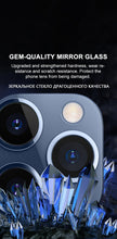 将图片加载到图库查看器，3pcs Camera Lens Tempered Glass For iPhone 11 12 13 Pro XS Max X XR Camera Protector For iPhone 11 7 8 6 6S Plus SE Camera Glass Case Scratch Resistant Tempered Glass

