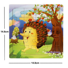 Load image into Gallery viewer, 38 Style Cartoon Wooden Puzzle Children Animal/ Vehicle Toy For  2-6 Year Baby Early Educational Toys for Kids
