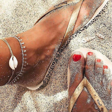 将图片加载到图库查看器，Luxury Bohemian Star Shell Ankle Bracelet Foot Jewelry Brecelet Simple Shell Anklets for Women Summer Style
