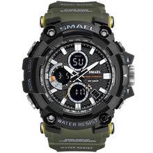将图片加载到图库查看器，Men's  Sports Watches Top Brand Luxury Military Quartz Watch Men Waterproof 50M Shock  Digital Whats Relogio Masculino
