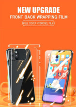 Load image into Gallery viewer, 360 Front+Back Full Body Film On the Screen Protector For iPhone 14 13 Pro Max 12 Temper Film Premium HD Clarity Anti-Fingerprint/Scratch Screen Protector 11 Mini Ultra Thin Matte Clear Cover
