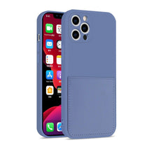 Load image into Gallery viewer, Simple Wallet Case For iphone Silicone Case For iphone 13 12 11 Pro Max Mini With Card Holder Cover Classic Silicone Full Protection Anti-Scratch Shockproof Case
