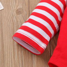 Load image into Gallery viewer, 3PCS  Romper Jumpsuits+Striped Pant Christmas Clothes Set Kids for Infant Boys/Girls In Christmas Printed Design
