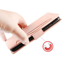 将图片加载到图库查看器，Wallet Cases For iPhone XR Case Magnetic Closure Flip Cover For iPhone X XS Max Leather Card Photo Holder Phone Bags PU Leather Flip Case Cover Stand Pocket for iPhone
