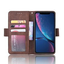 将图片加载到图库查看器，Wallet Cases For iPhone XR Case Magnetic Closure Flip Cover For iPhone X XS Max Leather Card Photo Holder Phone Bags PU Leather Flip Case Cover Stand Pocket for iPhone
