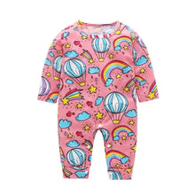 将图片加载到图库查看器，Newborn Baby Boys Girls Rompers cute Animal Printed Long Sleeve Winter Cotton Kid Jumpsuit Playsuit Outfits Clothing
