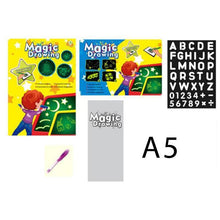 Load image into Gallery viewer, 100Pcs Baby Wooden Drawing Toys Painting Stencil Templates Coloring Board Children Creative Doodles Early Learning Education Toy
