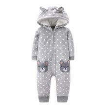 Load image into Gallery viewer, Modern Infant Baby Rompers Coral Fleece Animal Overall Baby Halloween Xmas Costume Clothes Baby jumpsuit Romper For Kids
