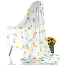 Load image into Gallery viewer, Muslin 100% Cotton Baby Swaddles Soft Newborn Blankets Bath Gauze Infant Wrap Sleep sack Stroller .
