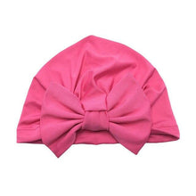 Load image into Gallery viewer, Luxury Modern Baby Headband Hat Bowknot Print Cotton Stretchy Turban Headband Infant Head Wrap Beanie Hat  For Babies and Kids
