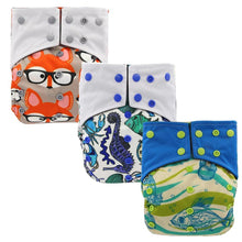 Load image into Gallery viewer, All-In-One  Cloth Diaper for Baby Bamboo Charcoal Eco-friendly Baby Cloth Diaper
