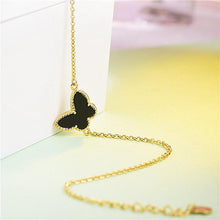 将图片加载到图库查看器，New Modern Fashion Gold Bracelet For Girl Elegant 925 Silver Jewelry Butterfly Shaped Bracelets Luxury For Female Wedding Party Ornament
