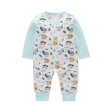 Load image into Gallery viewer, Baby Clothes Boys Girls Romper Floral Dinosaur Car Printed Long Sleeve Cotton Romper Kids Jumpsuit Playsuit For Kids
