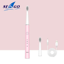 Load image into Gallery viewer, Electric Vibration Toothbrush Sonic Rechargeable Smart Chip Teethbrush Head Replaceable Whitening Healthy Best Gift For Adults And Kids
