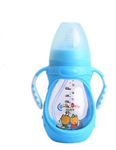 将图片加载到图库查看器，Infant Food Silicone Glass Feeding Bottle For Baby Feeding Bottle Children Drink Water to Feed Glass For Baby

