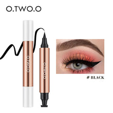 Load image into Gallery viewer, O.TWO.O Black Eyeliner Stamp Pen Waterproof Fast Dry Eye Liner
