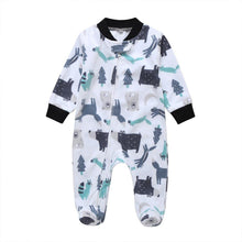 Load image into Gallery viewer, Modern Cartoon Unicorn Baby Girl Jumpsuit Footies  Romper For Newborn Boy and Girls In Trend Design
