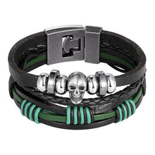 将图片加载到图库查看器，Trendy Modern Jewelry Leather Bracelet Men Braided Multilayer Anchor Bracelets Ladies Rope Chain for Male Jewelry Classic Style
