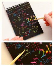 将图片加载到图库查看器，Kids Drawing Toys Scratch Paintings Magic Art Drawings Baby Educational Magic Books Child Birthday Gifts
