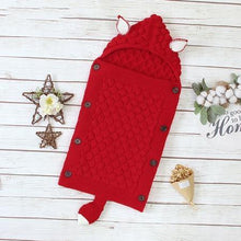 Load image into Gallery viewer, Stevvex Knitted Newborn Baby Blanket Baby Sleeping Bags Stroller Bedding Warm Swaddle Wrap
