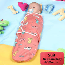 Load image into Gallery viewer, Baby Blanket Infant Cotton Breathable Envelop Swaddle Blankets For Newborn Baby Hooded Sleepsack
