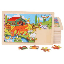 将图片加载到图库查看器，24 Slice Wood Puzzles Children Adults Vehicle Puzzles Wooden Toys Learning Education Environmental Assemble Educational Games For Kids and Babies
