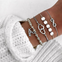 Load image into Gallery viewer, Boho Rose Map Bracelets &amp; Bangles for Women Bohemian Round  Charm Bracelet Set Fashion Multilayer Accessories Luxury Jewelry
