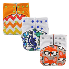 Load image into Gallery viewer, All-In-One  Cloth Diaper for Baby Bamboo Charcoal Eco-friendly Baby Cloth Diaper
