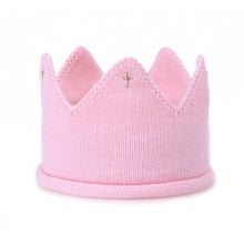 将图片加载到图库查看器，Modern Luxury New Trend  Baby Hat Girls and Boys Crown Knitted Cap Toddler Empty Top Hats Newborn Design Woolen Yarn Bonnet For Kids
