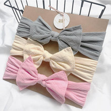 将图片加载到图库查看器，Baby Headbands For Newborn Hair Band Cute Baby Bow Flower Elastic Bow Headwear Kids Gifts Girl Hair Accessories

