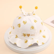 将图片加载到图库查看器，Baby Sun Hat Heart Print Baby Boy/Girl Hat Outdoor Kids Bucket Hat Children Hat Baby Beach Caps Beanie For Girls
