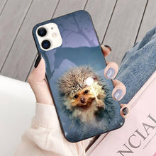 Load image into Gallery viewer, Bright Hedgehog In The Fog Phone Case For Iphone 13 8 7 6 6s Plus X 5s Se 2020 Xr 11 12 Mini Pro Xs Max Screen Protector soft Flexible Silicone Gel Rubber Bumper Cover
