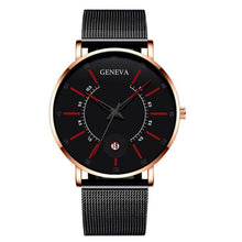 Load image into Gallery viewer, Men Watches Luxury Fashion Mens Business Watch Ultra Thin Stainless Steel Mesh Belt Quartz Wrist Watch For Men's and Boys
