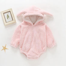 将图片加载到图库查看器，Luxury Modern Newborn Baby Boy/Girl Clothes Long Sleeve Hoddies Bear Zipper Baby Romper Clothes Autumn Winter Season For Kids and Baby
