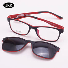 Load image into Gallery viewer, Glasses Frame For Women With Magnet Polarized Clip Sunglasses Ultem Glasses Full Rim Prescription Eyeglasses Uv400 Soft Temples
