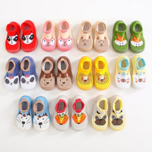 将图片加载到图库查看器，Baby Shoes First Shoes Toddler First Walkers Boy Soft Sole Rubber Outdoor Baby Shoes Cute Animal Baby Anti-slip Booties
