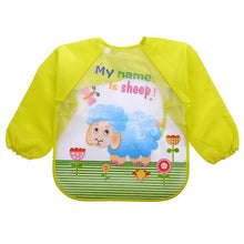 将图片加载到图库查看器，Modern Luxury NEW Baby Cute Cartoon Waterproof Long Sleeve Apron Baby  Feeding Bib for Children Baby and Kids
