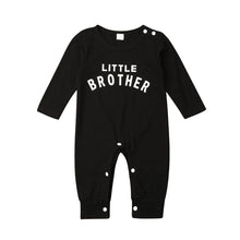 Load image into Gallery viewer, Newborn Infant Baby Girls Boy Top Romper Jumpsuit Bodysuit Comfy Outfits With Text Little Brother For Boys
