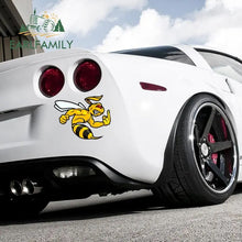 Load image into Gallery viewer, EARLFAMILY Cartoon Car Styling Strong Bee Car Stickers Motorcycle Helmet Vinyl Bumblebee Decal Bumpers Car Accessories
