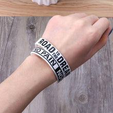 Load image into Gallery viewer, Silicone Rubber Band Elastic Inspirational Motivation Bracelets Never Give Up Perfect Gift For Men And Women Cool Fashion Style
