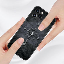 将图片加载到图库查看器，Anchor Boat Ship Wheel Phone Case For iPhone 13 12 Mini 11 Pro XS Max XR X 8 7 6S 6 Plus 5S 5 SE 2020 Black Cover Custom Anchor Hard Back Cover Case
