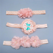 Load image into Gallery viewer, Luxury Modern Baby Headband Crown Flower Bows Hairband Baby Girl Headbands Newborn Hair Accessories Elastic Baby Hair Band
