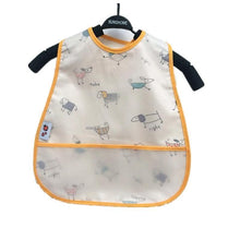 将图片加载到图库查看器，Modern Interesting Cartoon Adjustable Baby Bibs Waterproof Lunch Feeding Bibs Baby Cartoon Feeding Cloth Children Bib For Kids
