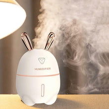Load image into Gallery viewer, 300ML Mini Air Humidifier Cute Rabbit USB Aroma Essential Oil Diffuser Colorful Night Light Car Office  Mist Maker
