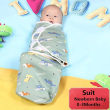 Load image into Gallery viewer, Baby Blanket Infant Cotton Breathable Envelop Swaddle Blankets For Newborn Baby Hooded Sleepsack
