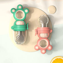 将图片加载到图库查看器，Modern Rotary Seal Non Slip Home Safe Baby Fruit Feeder Pacifier Fresh Food Bite Bag Soft Silicone Teething Toy For baby and Kids
